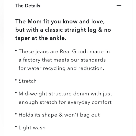 AE Stretch Mom Straight Jean Sz 10 Long - Picture 3 of 12